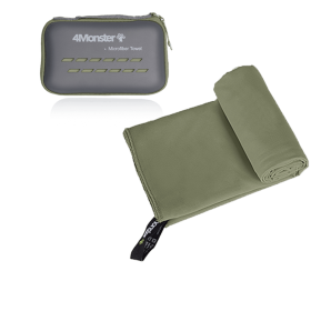 Camping Towels Super Absorbent, Fast Drying Microfiber Travel Towel, Ultra Soft Compact Gym Towel ,Sport Towel (Color: Army Green)