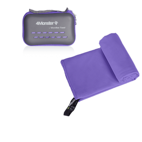 Camping Towels Super Absorbent, Fast Drying Microfiber Travel Towel, Ultra Soft Compact Gym Towel ,Sport Towel (Color: Purple)